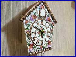Vintage USSR Mayak Wall Hanging Mechanical Cuckoo Clock Fight Author's Painting