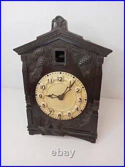Vintage USSR Soviet Mayak Wall Hanging Mechanical Cuckoo Clock with Fight 1970