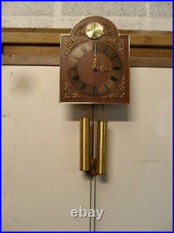 Vintage West German Wall Clock Cuckoo Style with Pendulum, Weights Etc