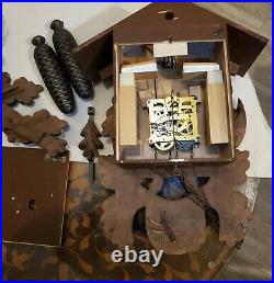 Vintage West Germany 8-Day Black Forrest Hunter's Cuckoo Clock Schmeckenbecher