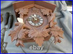 Vintage Wood German Cuckoo Clock Estate Find