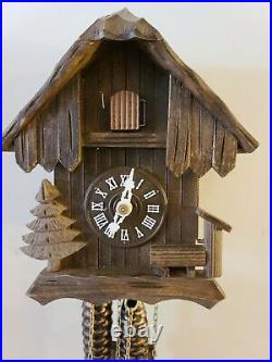 Vintage Working REGULA Black Forest Germany 2 Weight Cuckoo Chalet Wall Clock