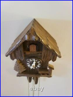 Vintage Working REGULA Black Forest Germany 2 Weight Cuckoo Chalet Wall Clock