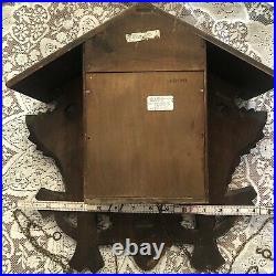 Vintage X-Large Dark Wood Grapes Leaves Cuckoo Clock Made in Brazil 1991 Parts