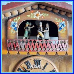Vintage cuckoo clock wood mechanical musical Div. Pat. UGMangem