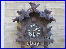 Vtg Large Retro Antique Working Cuckoo Clock