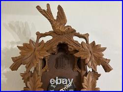 W German Schmeckenbecher Regula 1 day Black Forest cuckoo clock 11 X 17 Nest