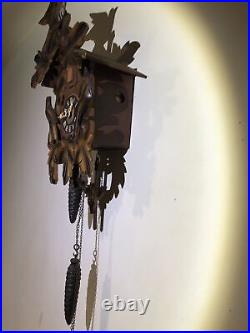 West Germany Black Forest Cuckoo Clock-One Day-Working-Needs Adjustment