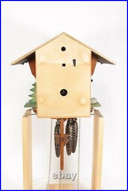 Working Chalet Style Black Forest Musical Automaton Waterwheel Wall Cuckoo Clock